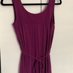 Women’s Pleated Plum Dress Size 4 London Times